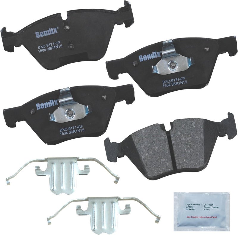 Bendix Priority1 CFC1504 Ceramic Front Brake Pads for BMW 528i 2016-2011, 528i xDrive 2016-2012 - Image 1